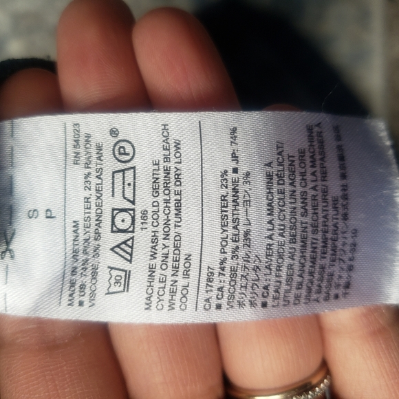 Banana Republic Pinstriped Tank Top Small/Petite Office top - Picture 4 of 4